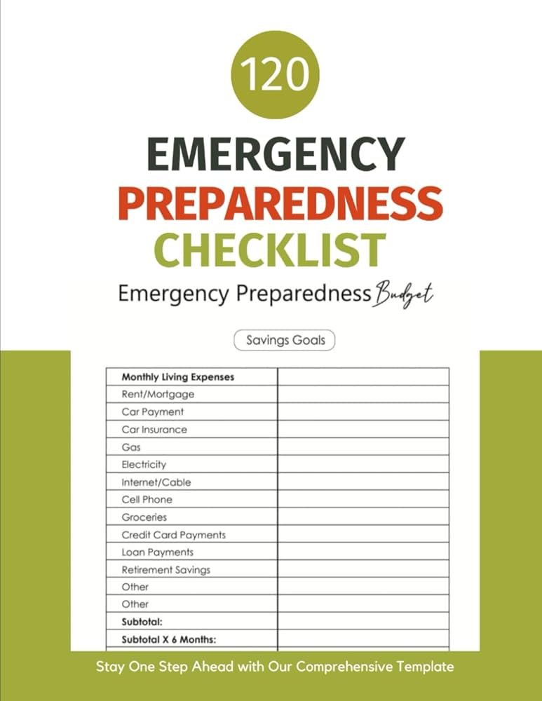 emergency preparedness checklist