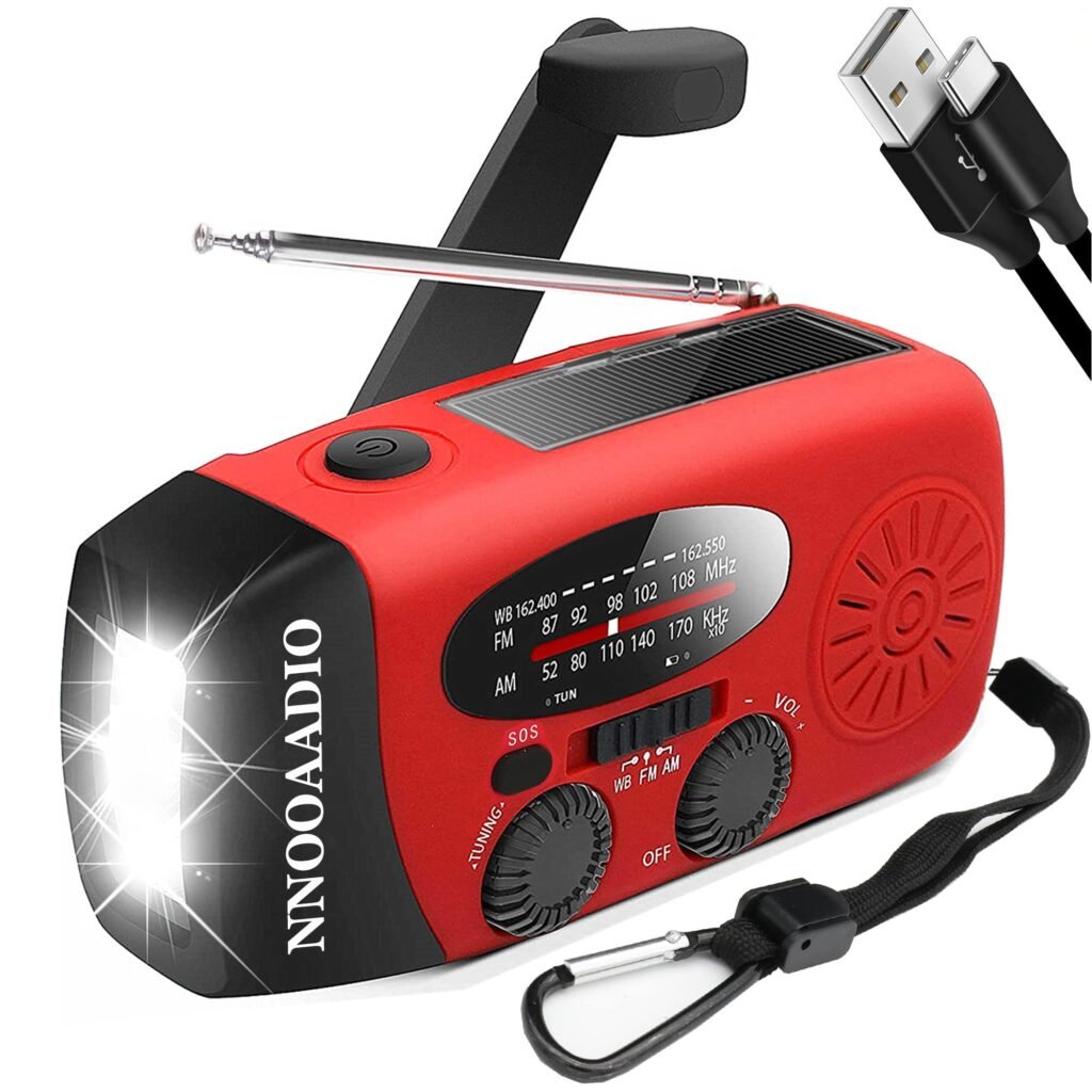 emergency radio with flashlight